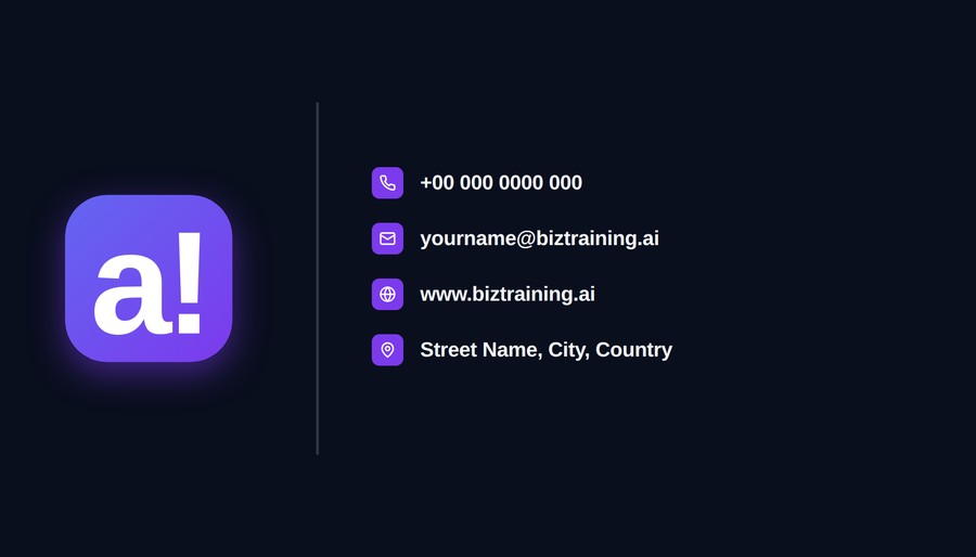 BIZTRAiNING business card
