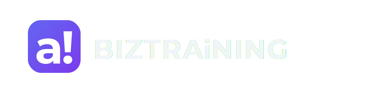 BIZTRAiNING horizontal logo, transparent